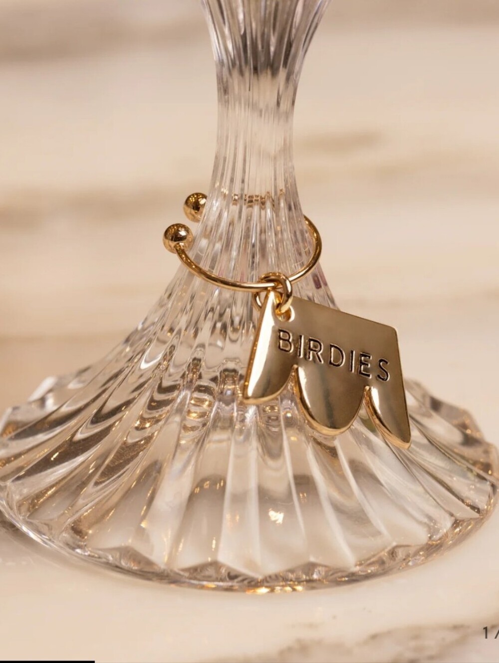 Birdies Drink Charms Wineglass Charms Set Of 6